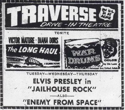 Traverse Drive-In Theatre - OLD AD
